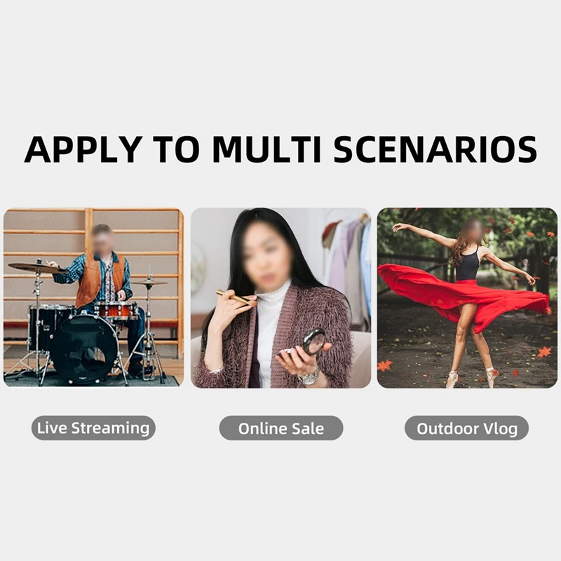 SUNNYLIFE Stand For Osmo Pocket3 Cell Phone Live Streaming Stand Expansion Cold Shoe Accessories Multi-Camera As Shown 1 PCS