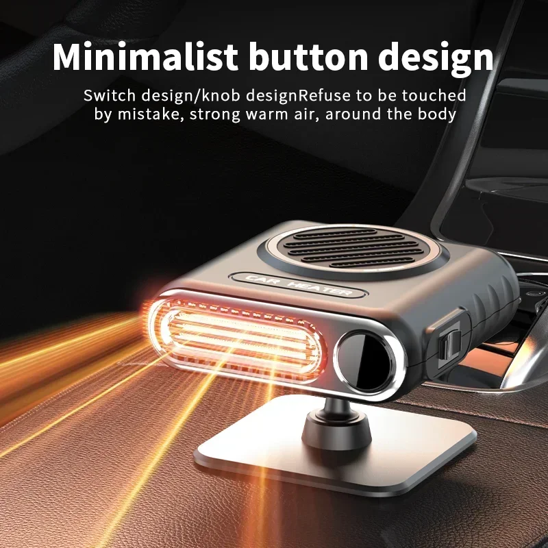 

Display Temperature Car Heater 12V/24V Portable Defogger Defroster Heater Fan 150W Dryer Windshield Defogger Accessories
