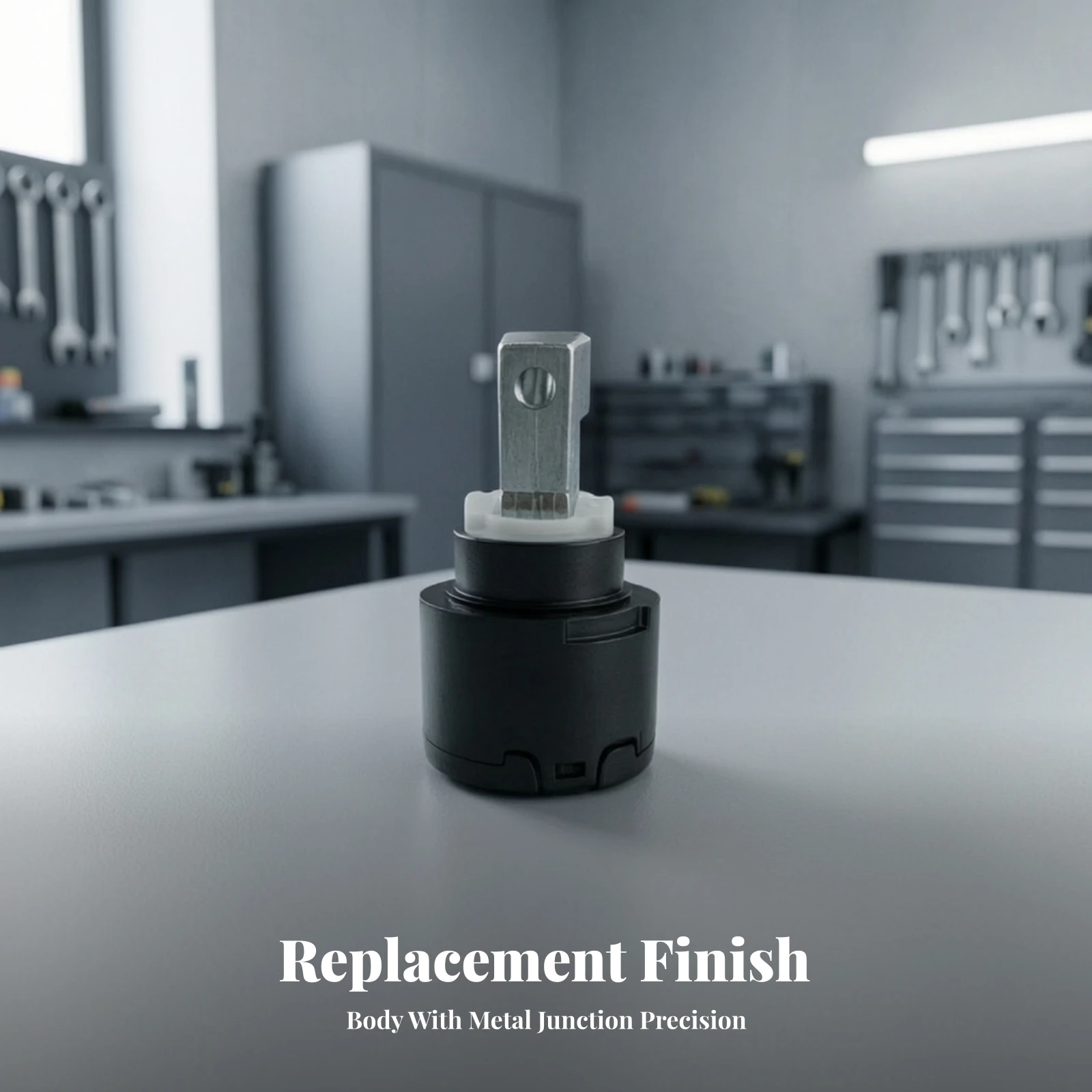 DET-730 Replacement Cartridge 90-Degree Rotation 35mm Faucet Cartridge Hardware Leak-Leak-Proof-Leak-Proof Smooth Water Stream