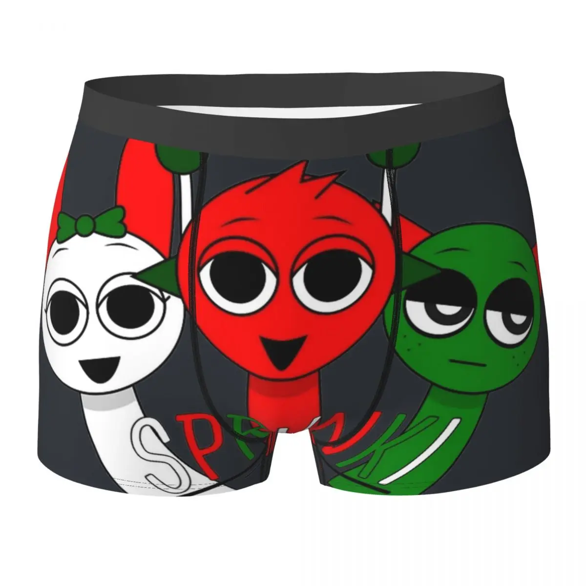 

Incredibox Sprunki Underwear Funny Game Printing Trunk High Quality Men's Underpants Breathable Boxer Brief Gift Idea