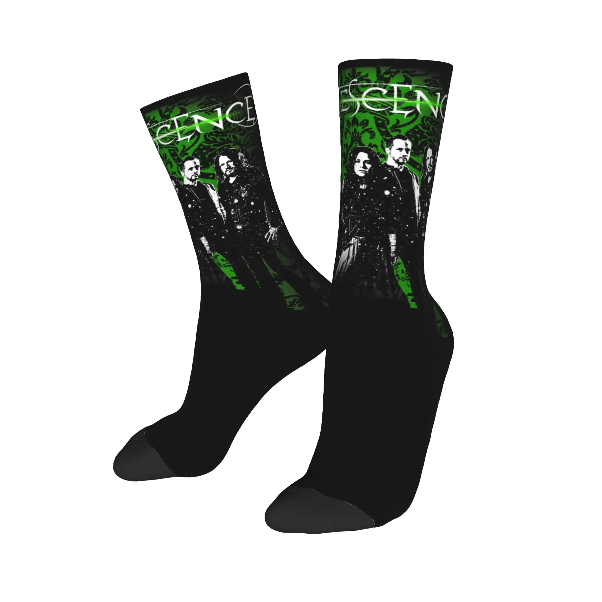 New Men's Socks Casual Evanescence Logo Box Sock Polyester  Sport Women Socks Spring Summer Autumn Winter