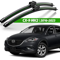 Wiper LHD Front Wiper Blades For Mazda CX-9 CX9 MK2 2016 - 2023 Windshield Windscreen Window Brushes 24