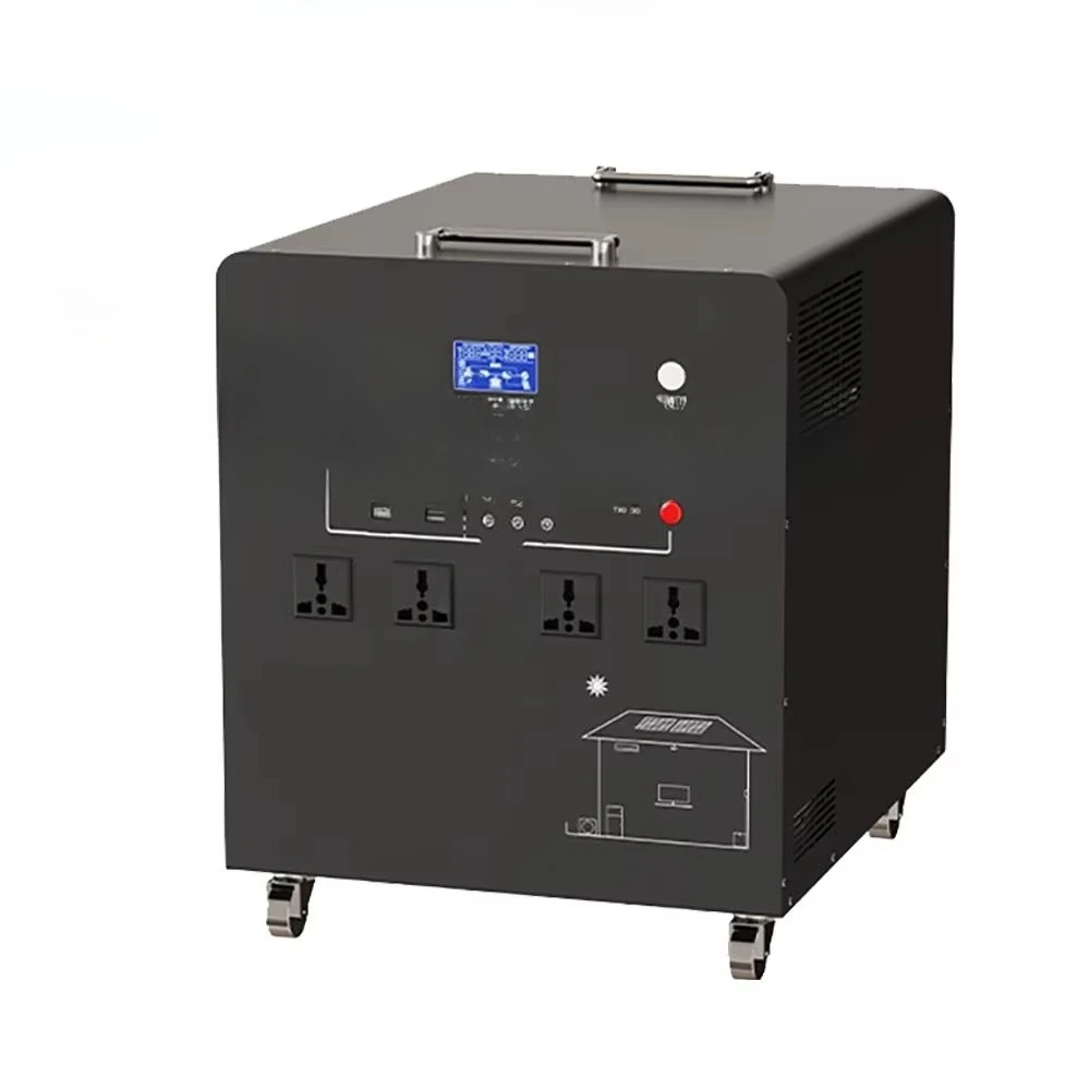 3000 Watt Outdoor 100AH Portable Battery Solar Generator Power Station Bank Portable Power Supply