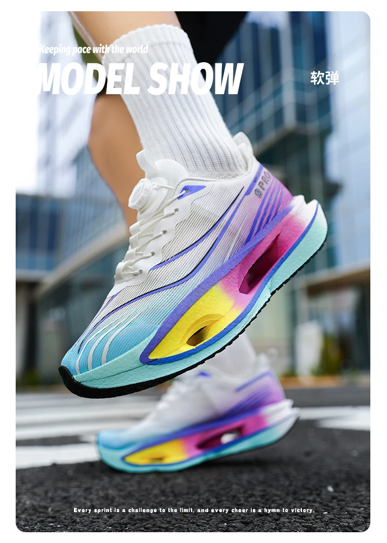 Herren-Sportschuhe, Laufschuhe mit Carbonplatte, Marathon-Sneaker für Herren, Rennschuhe, stoßdämpfende Sportschuhe für Damen. – Detail 37