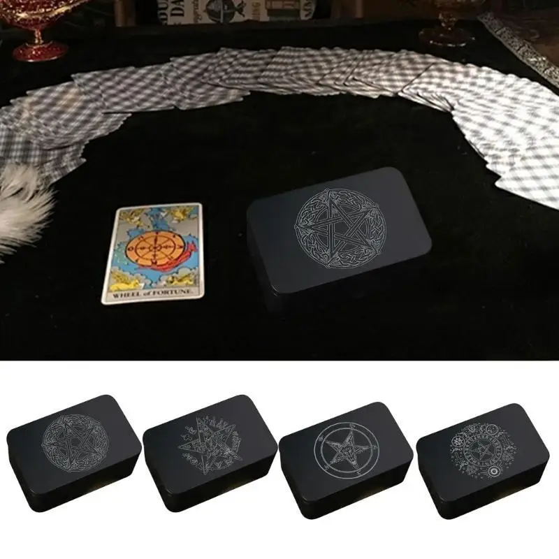 

652F Rectangle Tarot Card Box Playing Card Container Jewelry Storage Case Packing Box