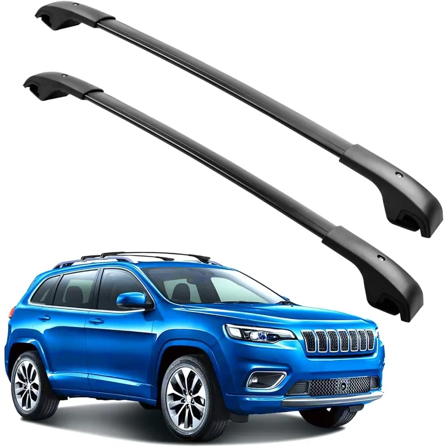 

Roof Rack Cross Bars 150lbs Load Capacity for Jeep Cherokee 20142023 Aluminum Roof Rails Compatible with Cargo Carrier Bike Rac