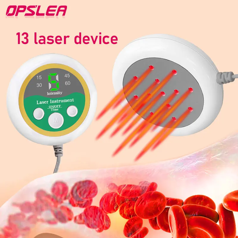 

13 Holes 650nm Laser Physiotherapy Treat High Blood Pressure Diabetes Cerebral Thrombosis Dizzy LLLT Body Laser Therapy