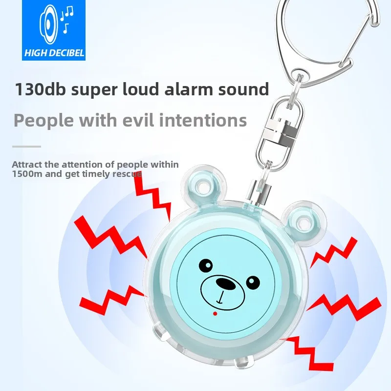 

New Cross - Border Mini Rechargeable Personal Self - Defense Alarm for Women, Portable Alarm for Elderly and Kids