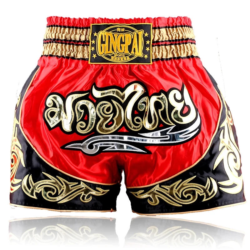 S-XXXL size Competitive Muay Thai shorts professional Sanda boxing suit adult competition training MMA combat shorts