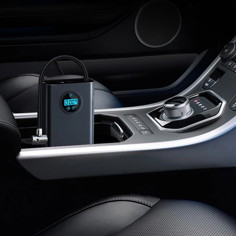 مضخة نفخ السيارة اللاسلكية المحمولة شاشة ديجيتال محمولة عالمية Quota التضخم مراقبة ضغط الإطارات المضادة للتجميد