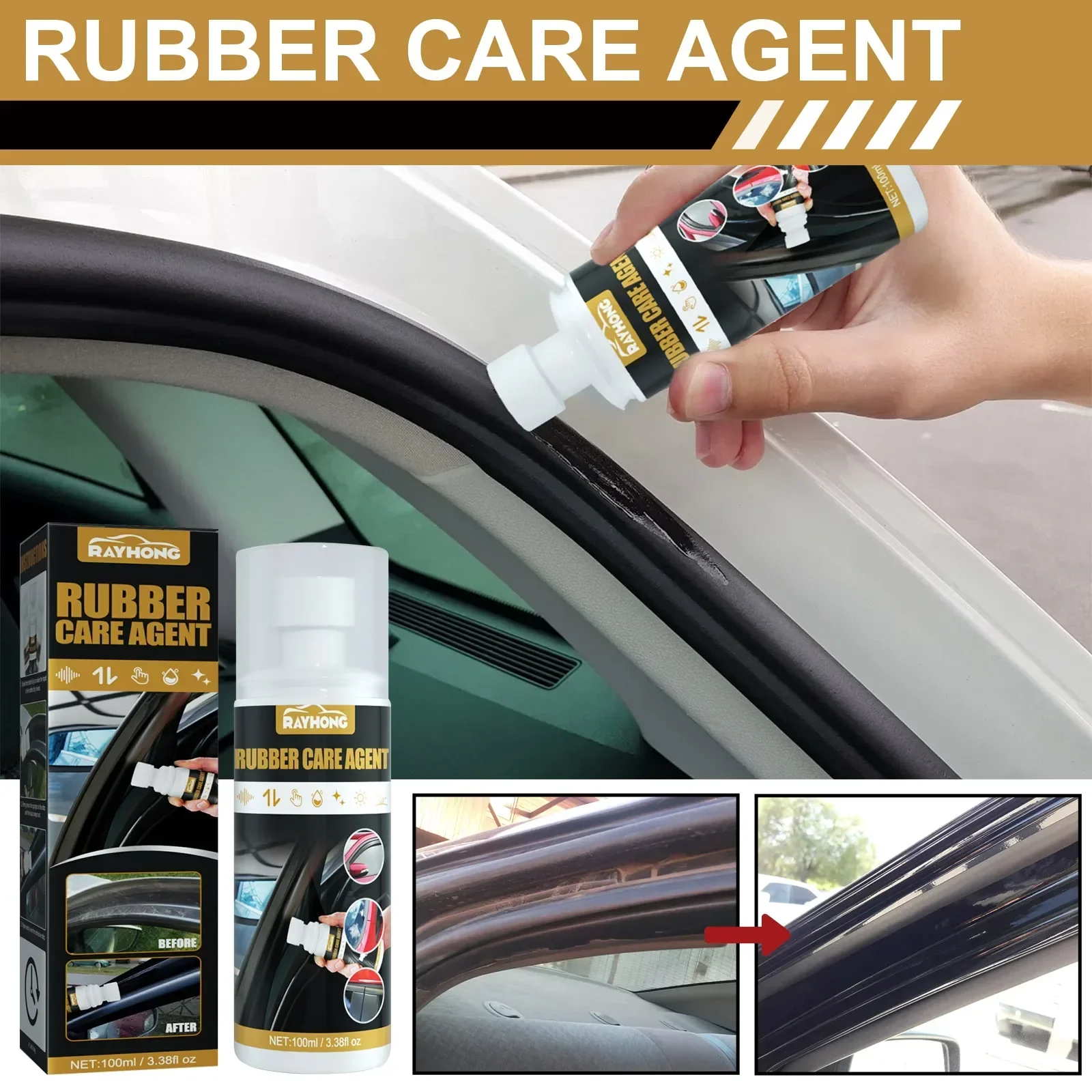 

Car Rubber Curing Agent Renovator Care Spray Auto Liquid Wax Polishing Agent Care Agent Car Cleaner Protective Agent Car Care