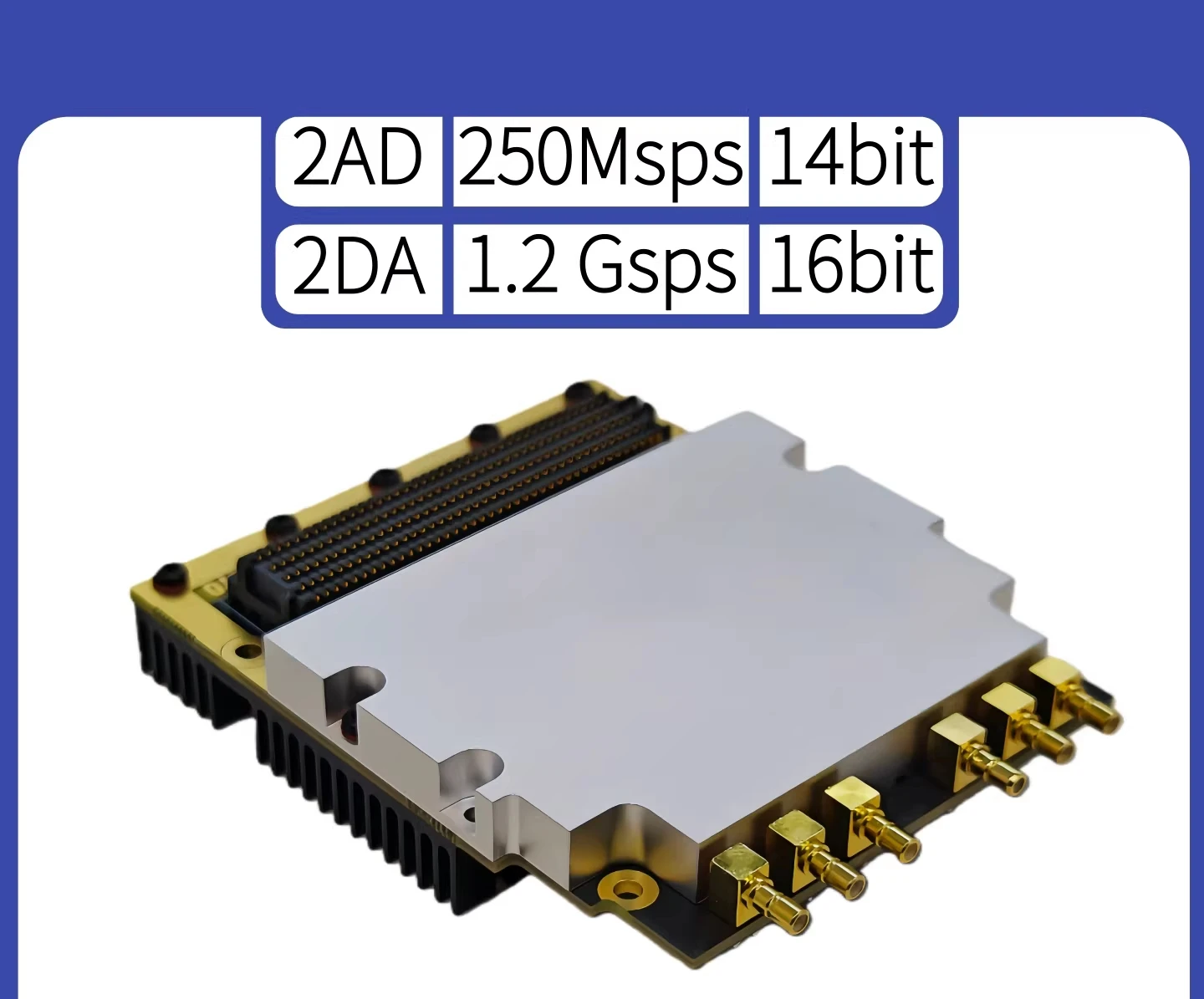 Arbitrary Waveform Acquisition & Transmission High-Speed ADDA Module 250M+1.2G AD9643+AD9122 FMC Daughter Card