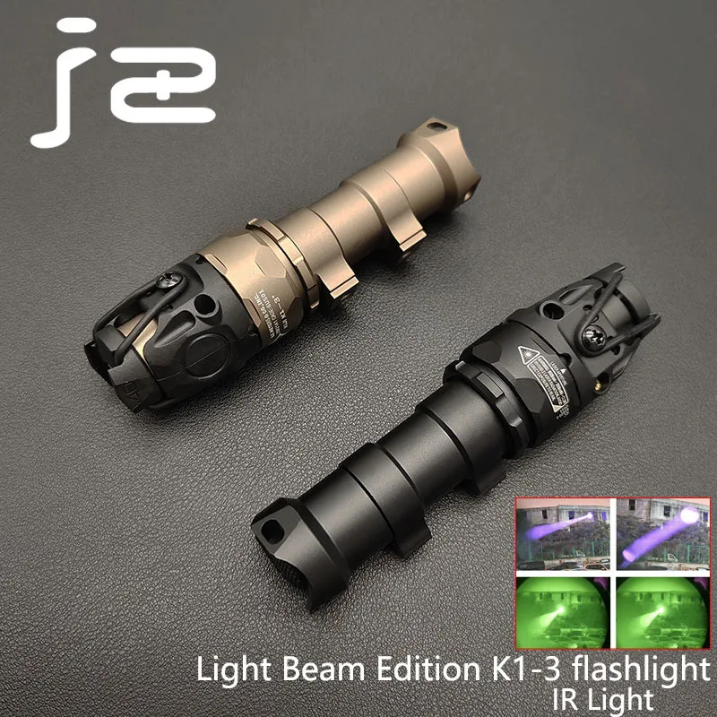 Sotac-linterna de aluminio Kiji K1-3, luz de explorador con ajuste de apertura IR, visión nocturna, iluminación de 850nm, arma