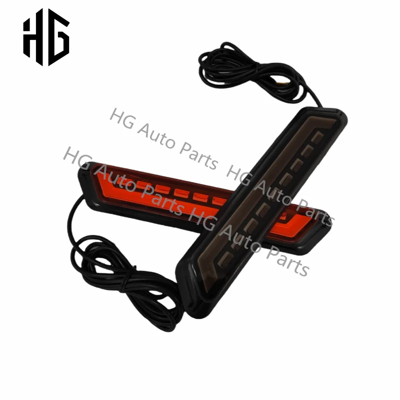 Universal Auto Modified Parts Amortecedor traseiro, Difusor labial, Decoração de luzes de freio, Luzes estroboscópicas para todos os carros, Acessórios do carro