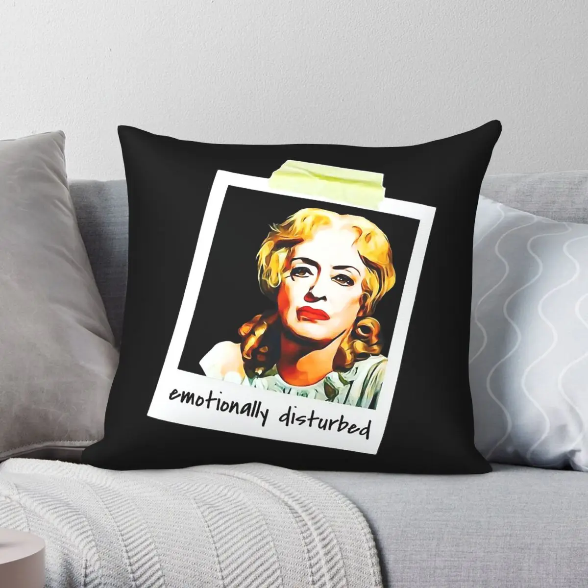 What Ever Happened To Baby Jane Bette Davis Square Pillowcase Polyester Linen Velvet Zip Decor Pillow Case Room Cushion Cover