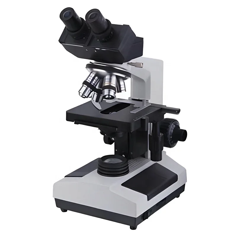 Hospital School Lab Vet Compound LED Light Microscope Portable Laboratory Biological Medical Veterinary Binocular Microscope