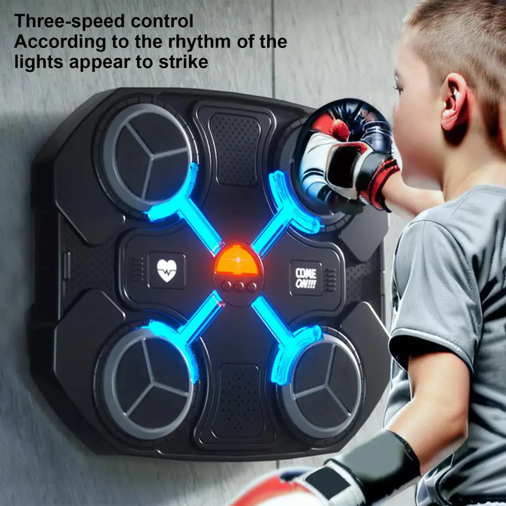 Electronic Musical Boxing Target Quick Rebound Body Coordination Improvement Tool Bluetooth Music Trainer with Boxing Gloves