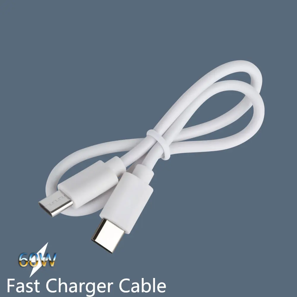 Dual TypeC charging cable short 60WPD fast charging data cable TypeC to TypeC data cable