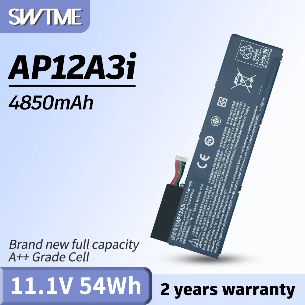 Ap12a3i  Laptop Battery for Acer Aspire Timeline M3 Series Ultra U M3-581tg M5-481tg M3-481tg Kt.00303.002 Bt.00304.011 Ap12a4i