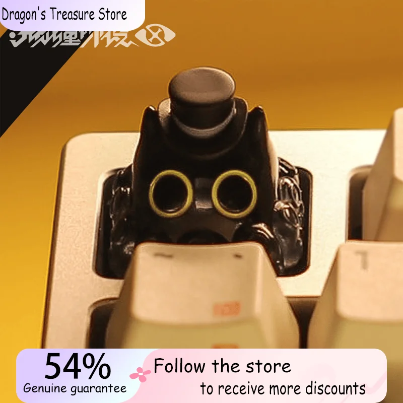 

Lord of Mysteries Klein Hat Octopus Cat Cute and Fun Mechanical Keyboard Transparent Keycaps Original