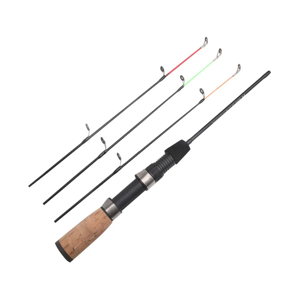 Ice Fishing Rod With 3tips Handle Mini Portable Telescopic Rod For Ice Fishing, Fishing Tackle