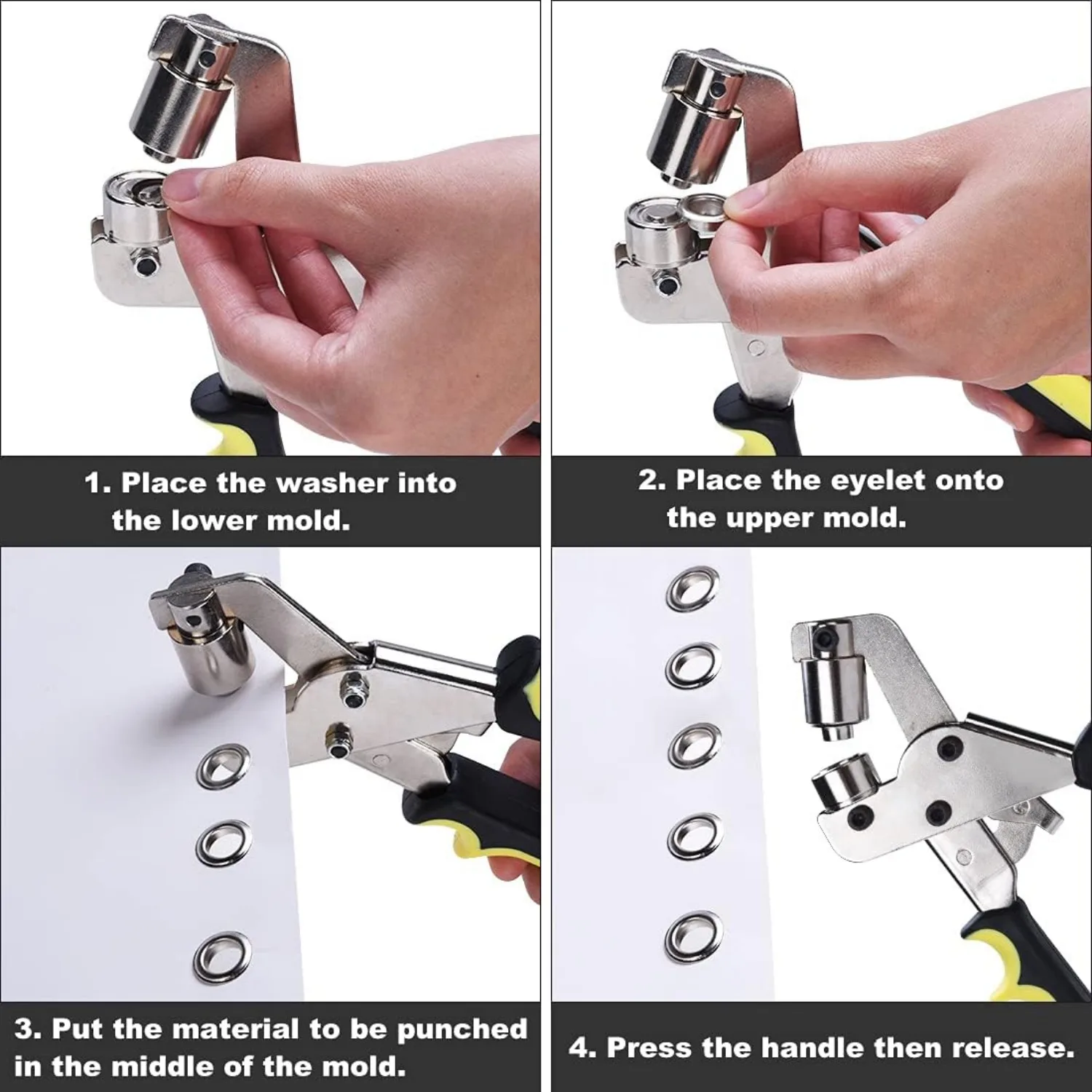 Tragbare Handstanzange (10 mm) Aderendhülsen-Set, manuelle Presse, manueller Stanzer