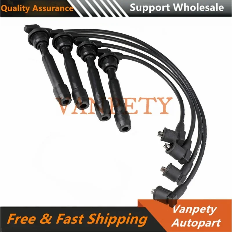 New Black 1Set 27501-23B70 Ignition Wire for Hyundai Coupe Elantra Lantra II Matrix Trajet Tucson I30 Kia Carens Cerato Sportage