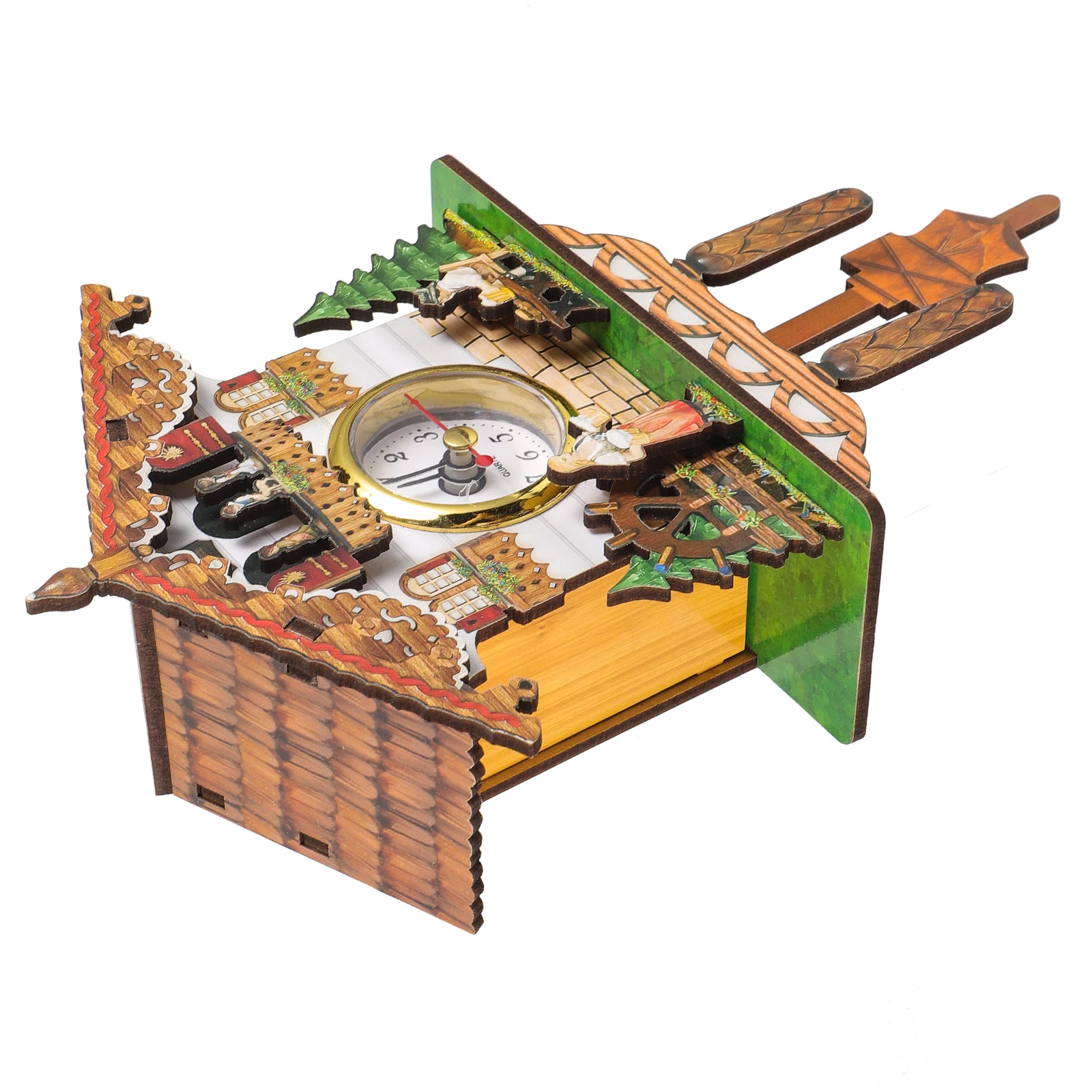 

Cuckoo Bird House Style Wall Clock Retro Decorative Hanging Clock For Living Room Bedroom Office Home Indoor Wall Art Sturdy