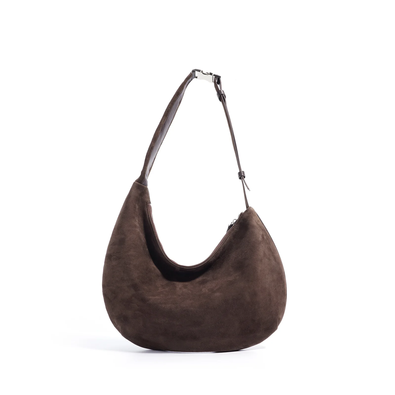 

Sheepskin suede underarm bag 2025 new niche design genuine leather large capacity high-end portable cross bag women shoulder bag