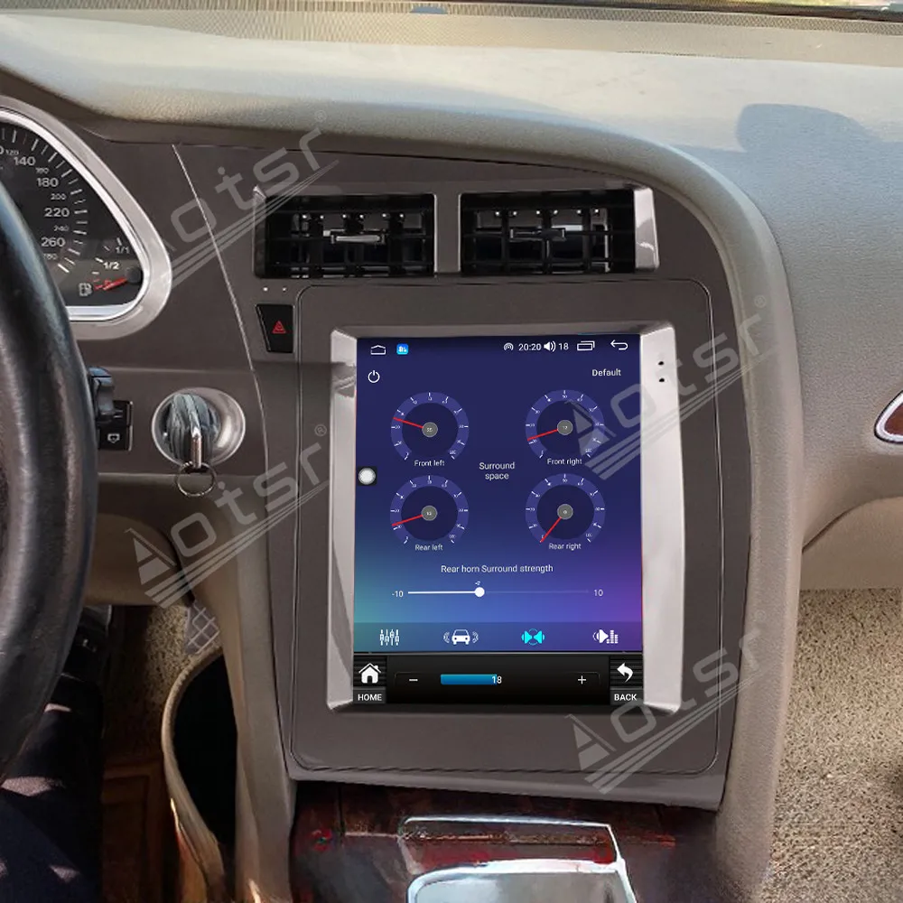 

12,1-дюймовый Android 15 для Audi A6 с вертикальным экраном 2005-2011, GPS-навигация, Carplay, автомобильный радиоприемник, HD сенсорный экран, стерео авто