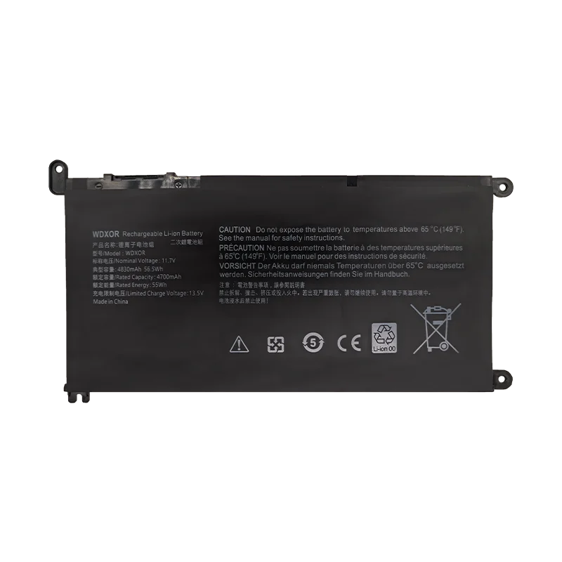 WDXOR 11.61V 54Wh Battery for Dell Inspiron 13 7375 7368 7378 5368 P69G 15 7573 7579 7560 7570 7569 5565 17 5765 5767 5770