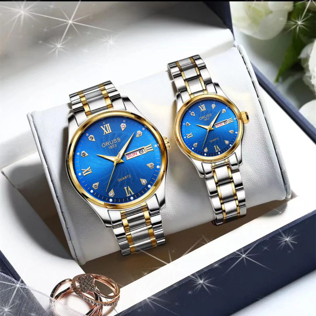 

Часы для пар. Пара модных деловых повседневных мужских часов, нежные маленькие шикарные уникальные женские часы в стиле Senshi.