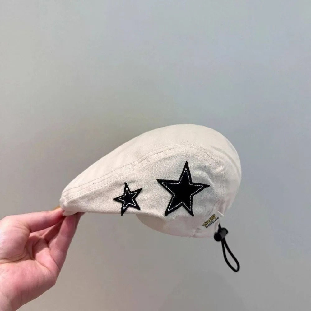 

Новый модный берет с пятиконечной звездой, легкая фуражка, шляпа от солнца, От 0 до 4 лет