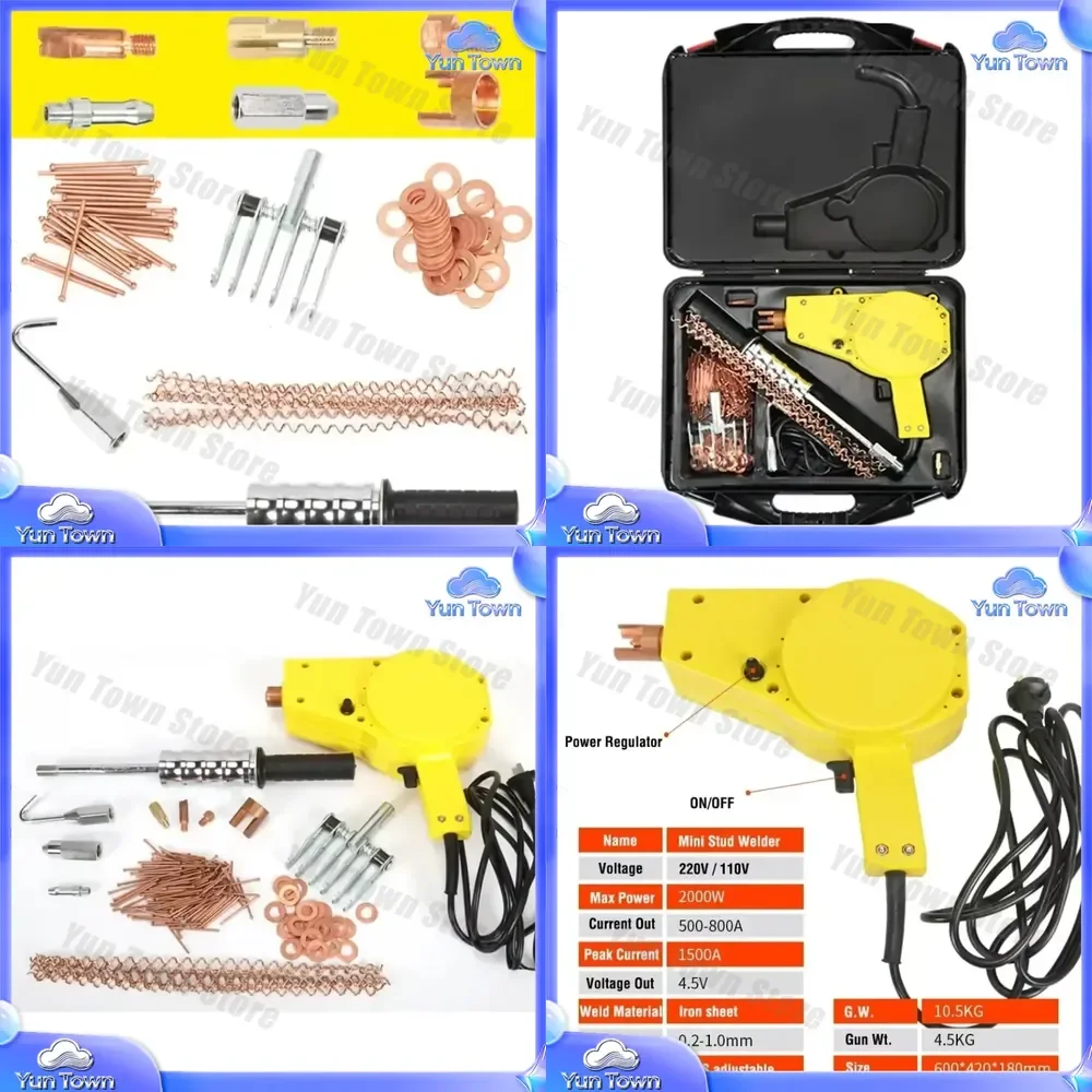 Portable Stud Welder Dent Repair Kit for Auto Body 110V 220V Stud Car Dent Puller Stud Welding Tool Set