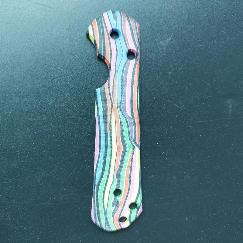 CNC Rainbow Seven Colorful G10 Grip Handle Scale Patch for CR Chris Reeve Large Sebenza 21 Knife DIY Making Replace accessories