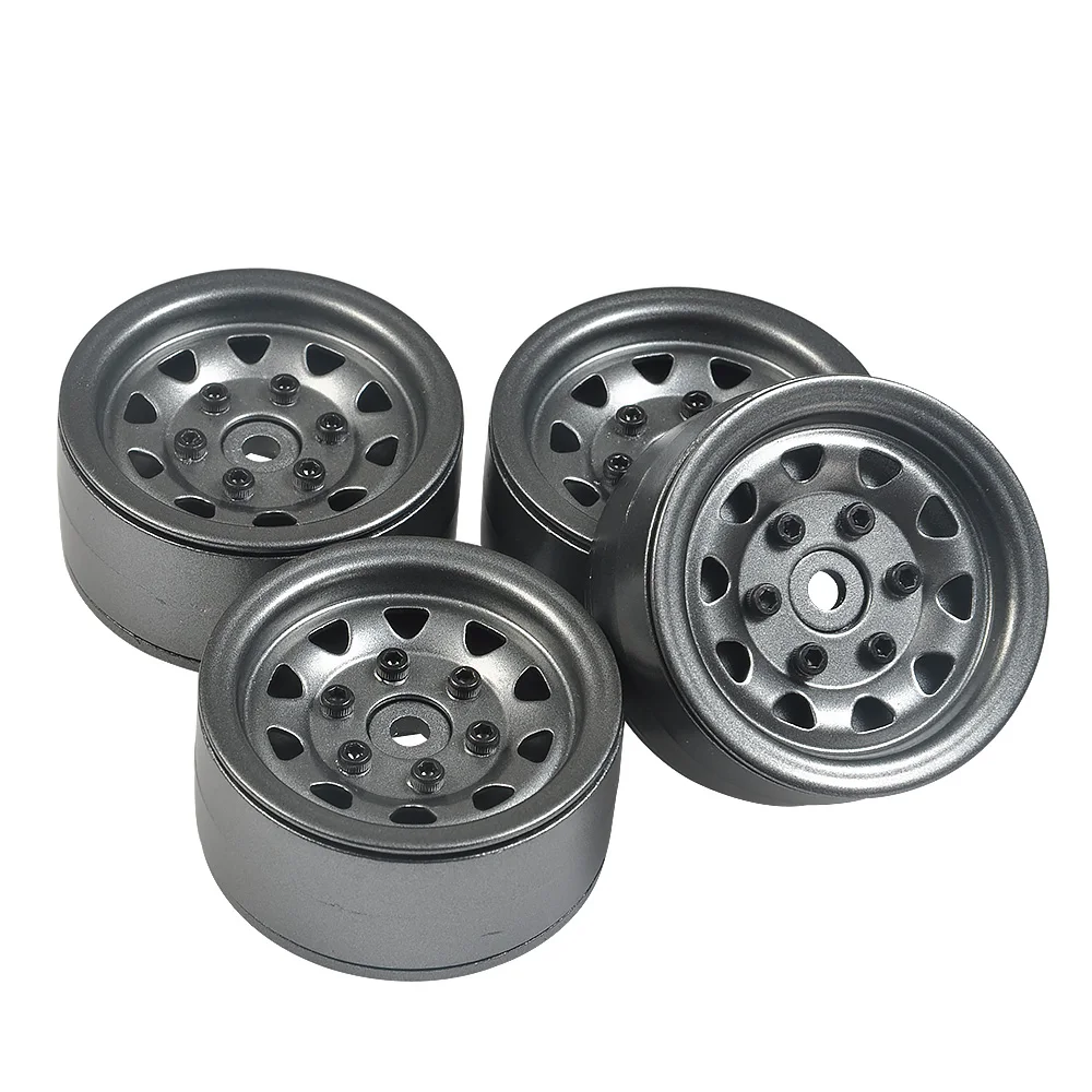 YEAHRUN 110g Heavy Duty Metal 1.9 Inch Beadlock Wheel Rims Hub for Axial SCX10 90046 D90 1/10 RC Crawler Car Model Upgrade Parts