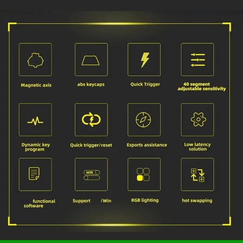 

Механическая клавиатура u55c, оснащенная магнитными переключателями и быстрой активацией повышает долговечность для офисной игры