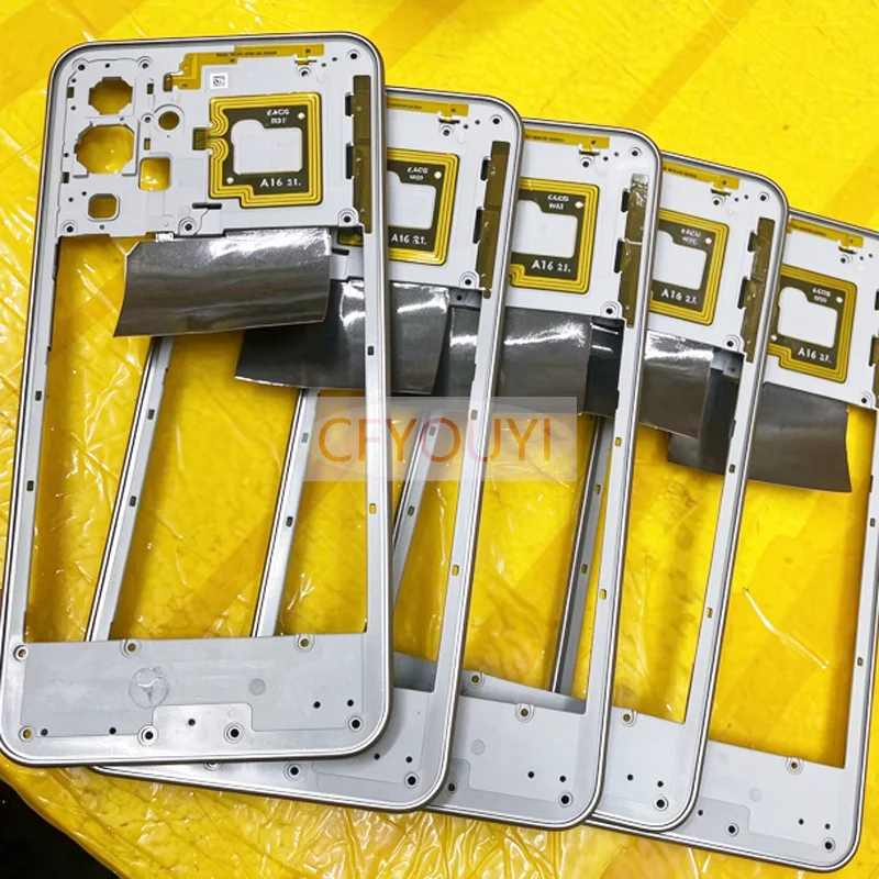 1PCS For Samsung Galaxy M36 Middle Frame Bezel Plate Back Housing Replacement Part