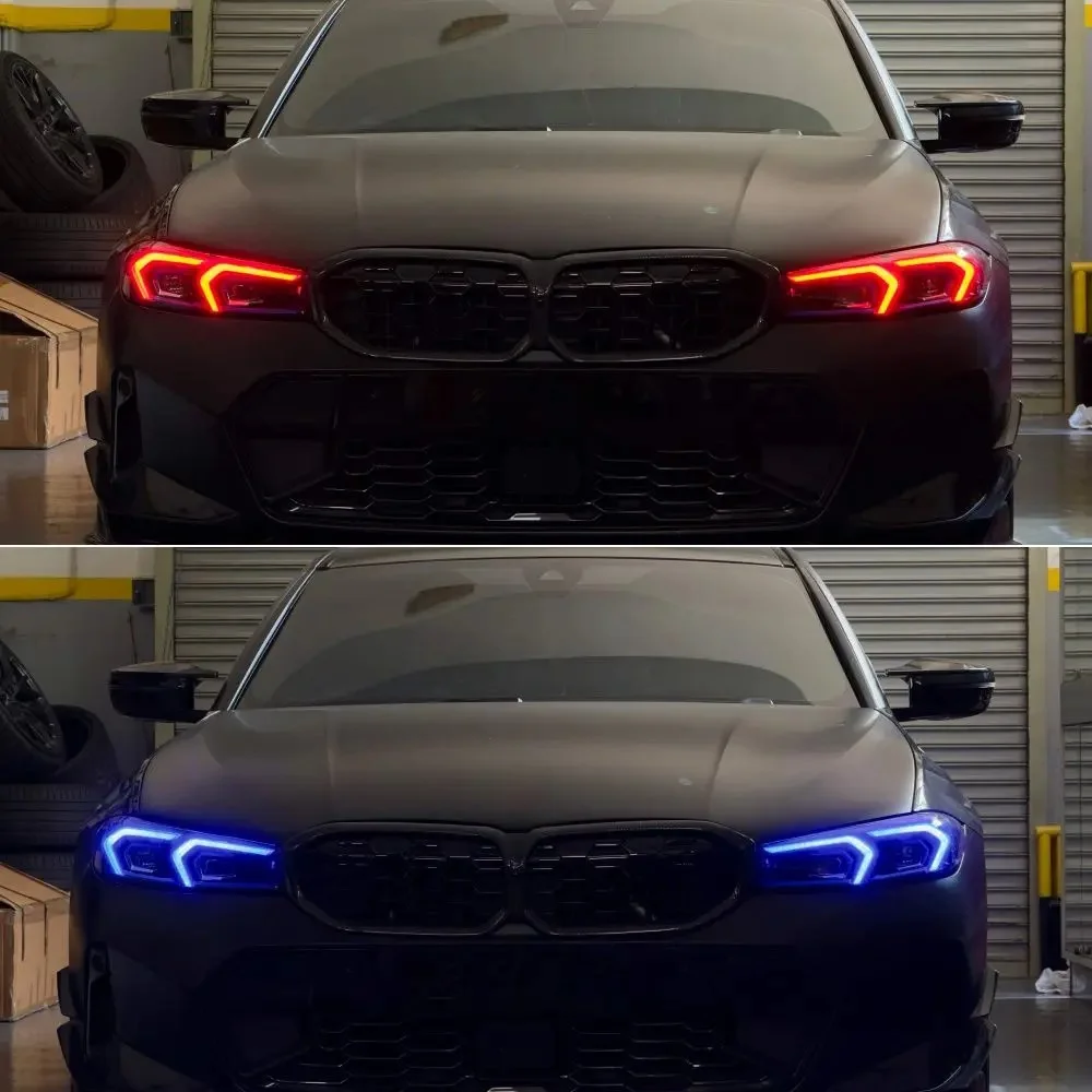 الأصفر عيون الملاك DRL LED لوحات PCB ل 2023 2024 BMW 3 سلسلة G20 G21 G28 LCI 330e 330i M340i M340ix الولايات المتحدة النهار تشغيل ضوء