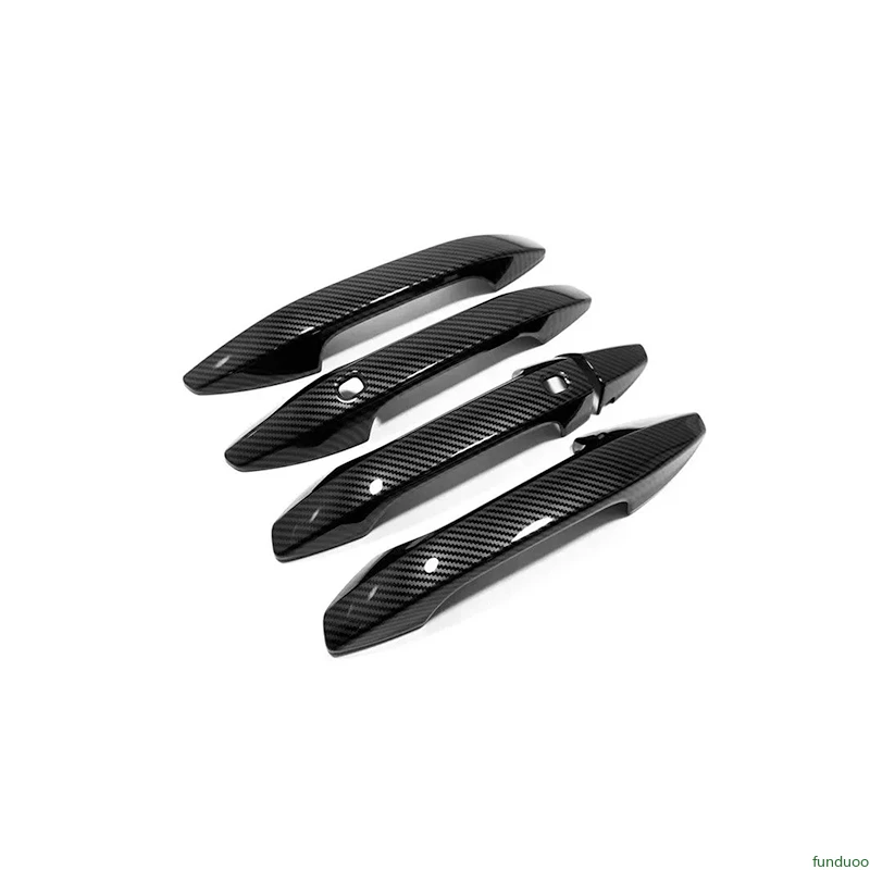 For KIA Sportage LHD 2023 2024 2025 New Carbon Fiber Chrome Car Door Handle Cover Trim Sticker Styling Accessories