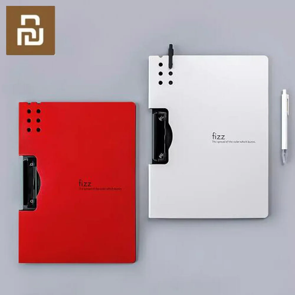 

Fizz Horizontal A4 Folder 7colors Matte Texture Folder Portable Pad Portable Pen Tray Office Metting File Pocket 2 types