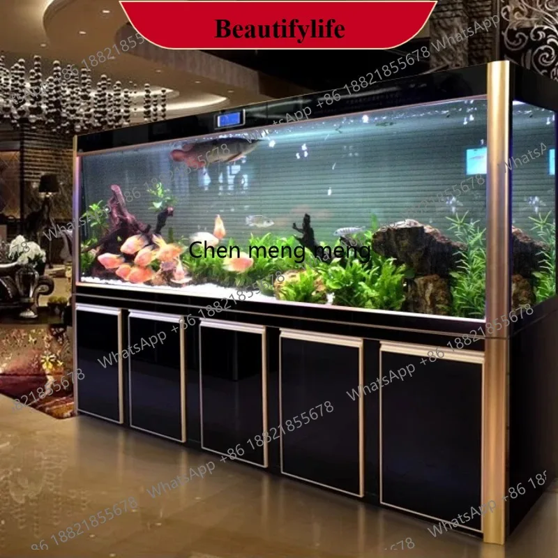 

C178 Large Fish Farming Equipment Aquarium Fish Bowl Living Room Luxury Aquarium Indoors Ecology Modern Home Furniture Acquario