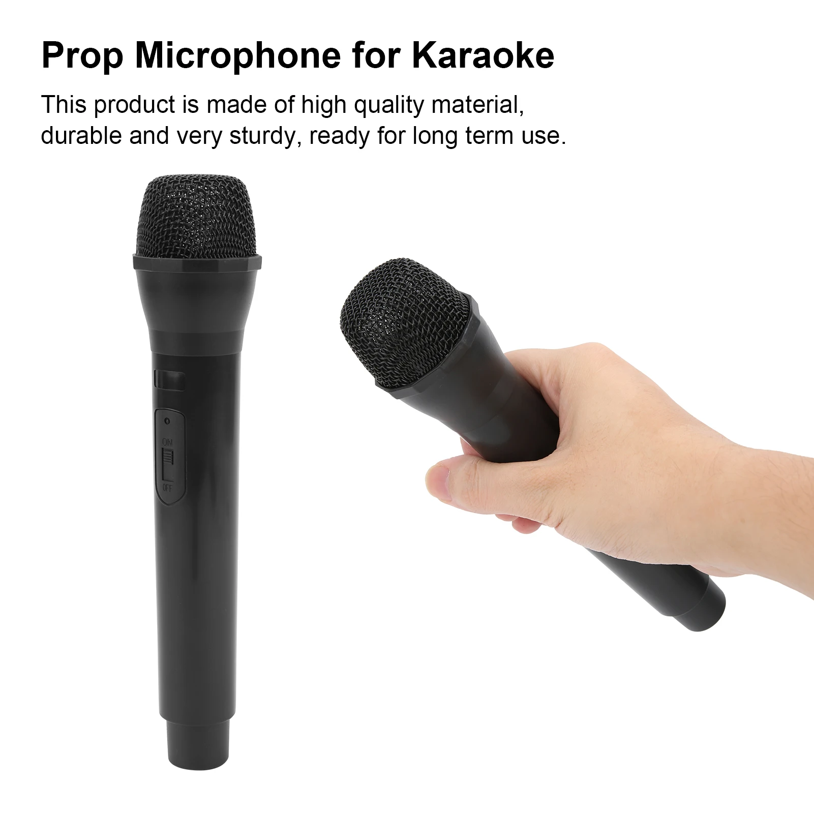 Prop Microphone for Karaoke Realistic Prop Microphone for Karaoke Dance Shows Practice Microphone Prop for Karaoke