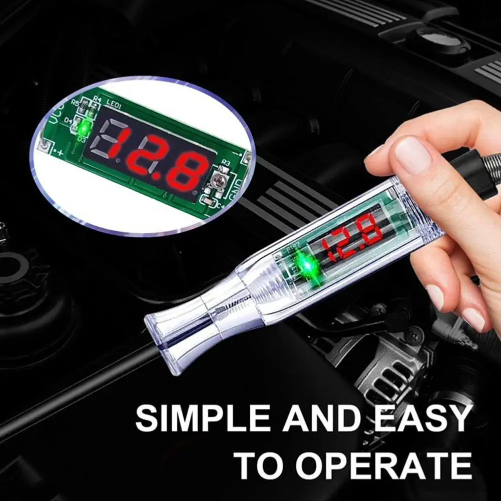 Automotive Test Lamp Electric Pen 12v24v Circuit Testing Automotive Electrician Special Maintenance Digital Display LED view 5
