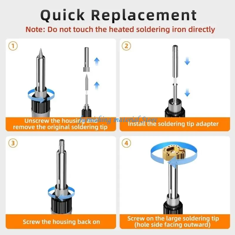 Y5GD Soldering Iron Tip For Fast Safe Joystick Disassembly Installation On Multiple Brand Game Controllers