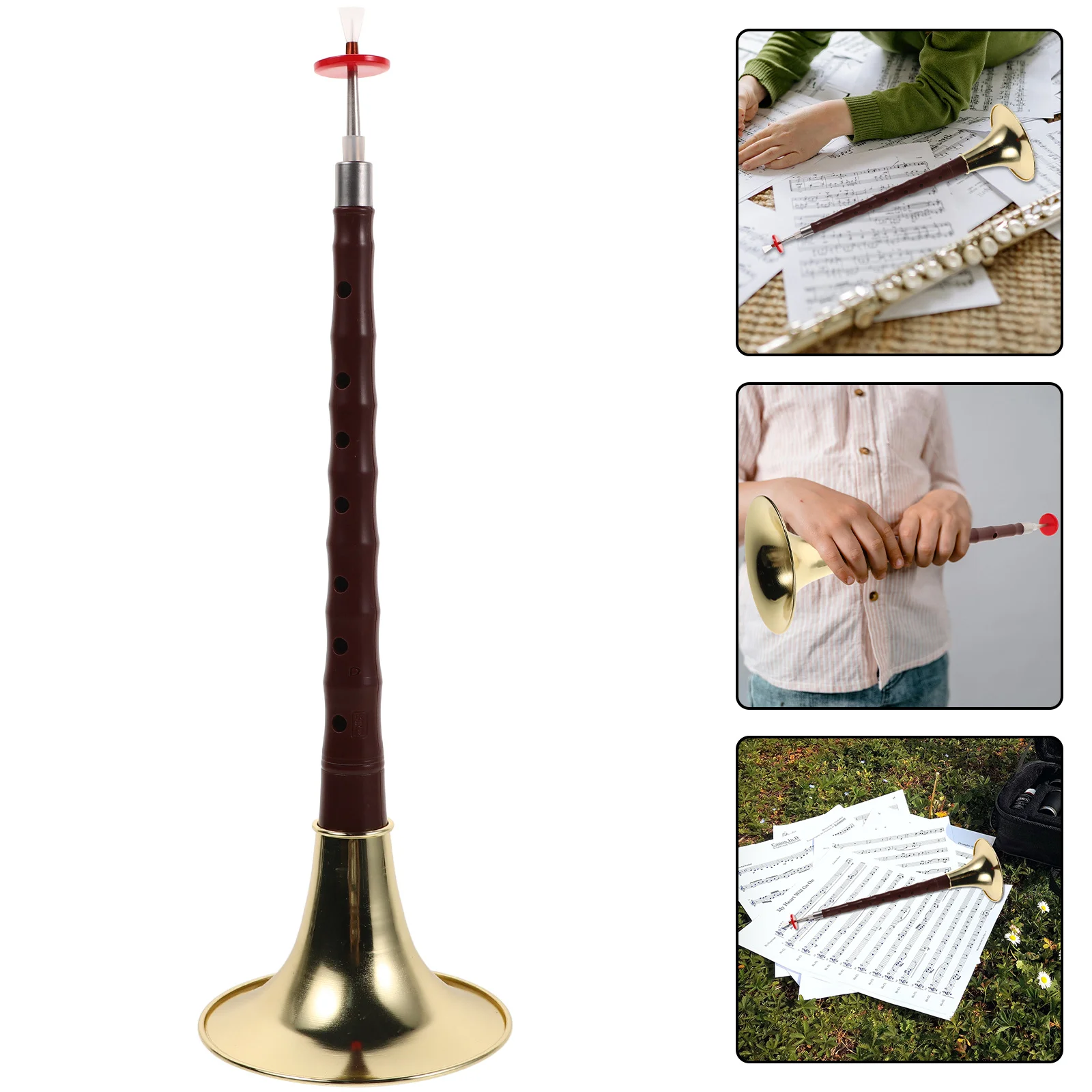 

1 set 1 Set Professional-Grade Suona In Durable Abs Material Lightweight Ethnic Wind Instrument For Beginners Practice Chinese