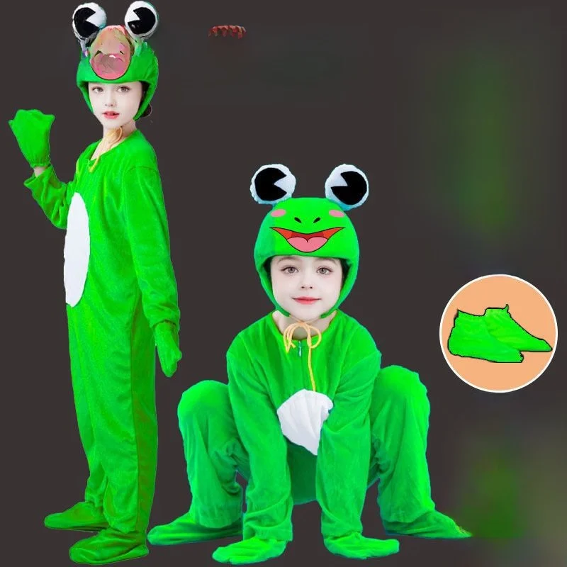 

loween F Performance Costume Little Tadpole Fi Mom Animal Puppet ow Outfit Children's Stage Performance Dr