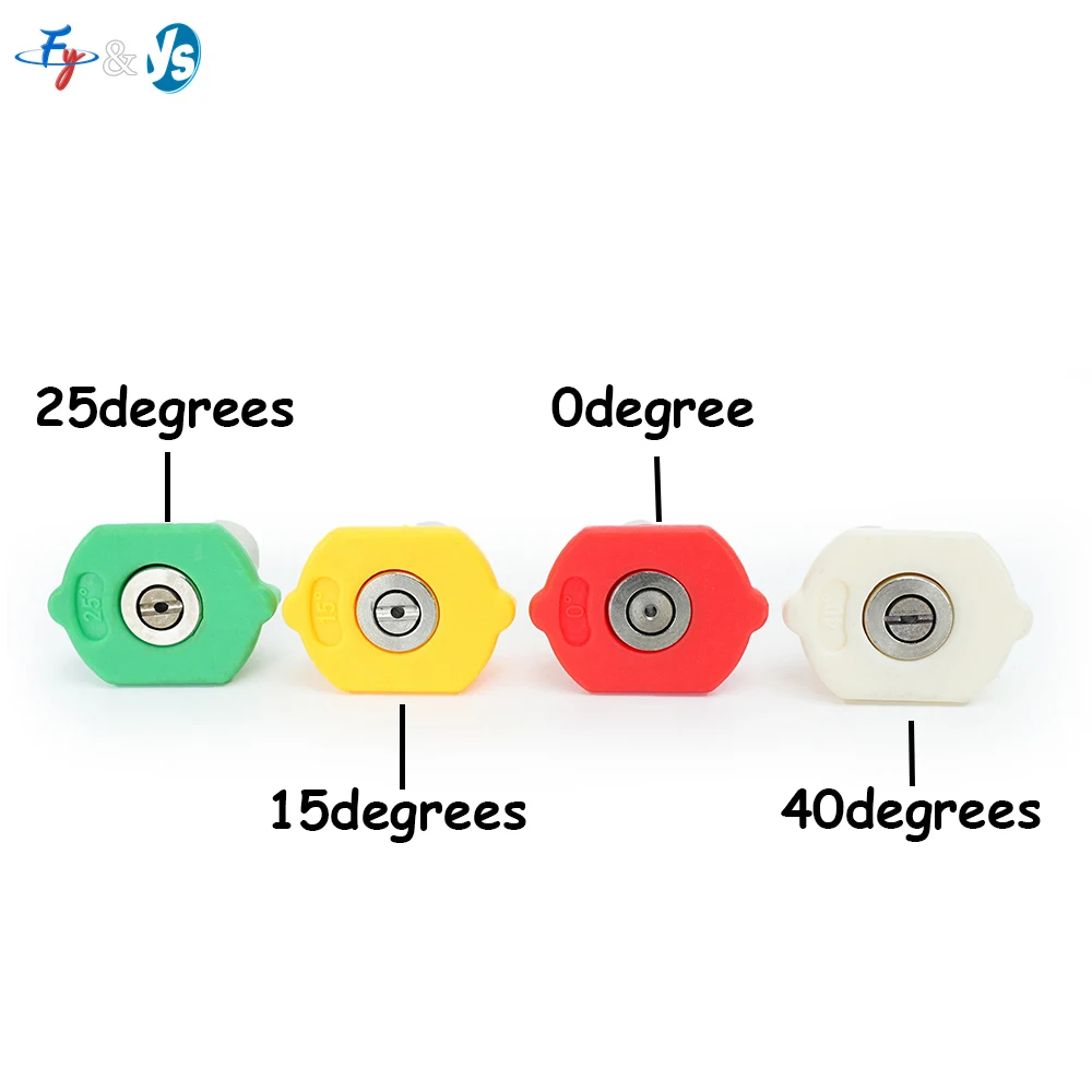 

Распылительная насадка для мойки высокого давления, автомобильная стиральная машина, водяной пистолет, аксессуары для мойки, 1/4 дюйма, быстрое подключение, 0/15/25/40 градусов