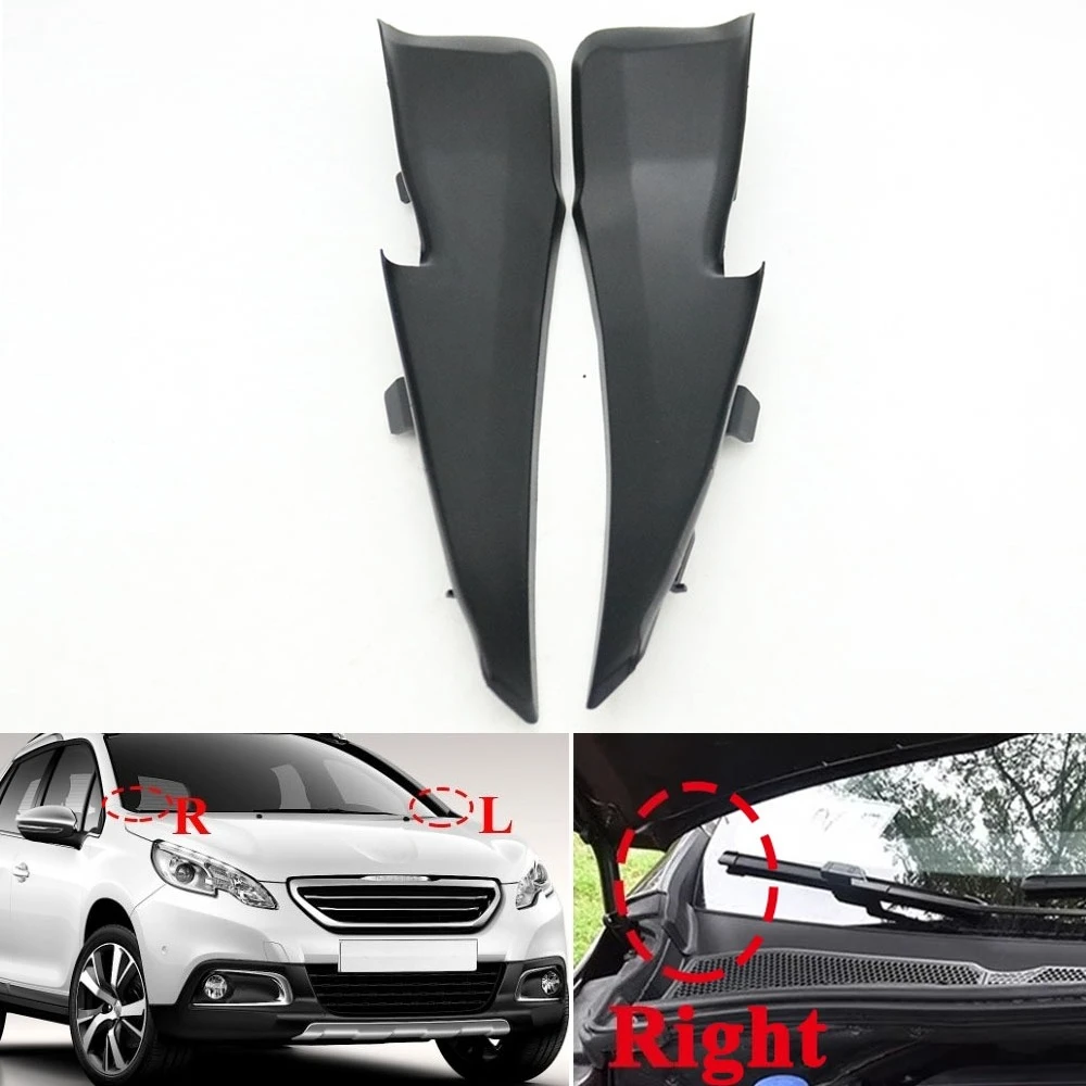 

96748542XT 96748540XT Front Windshield Wrap Corner Trim Plate Wiper Side Cowl Cover Lid For Peugeot 2008 12-22 A94 13-19