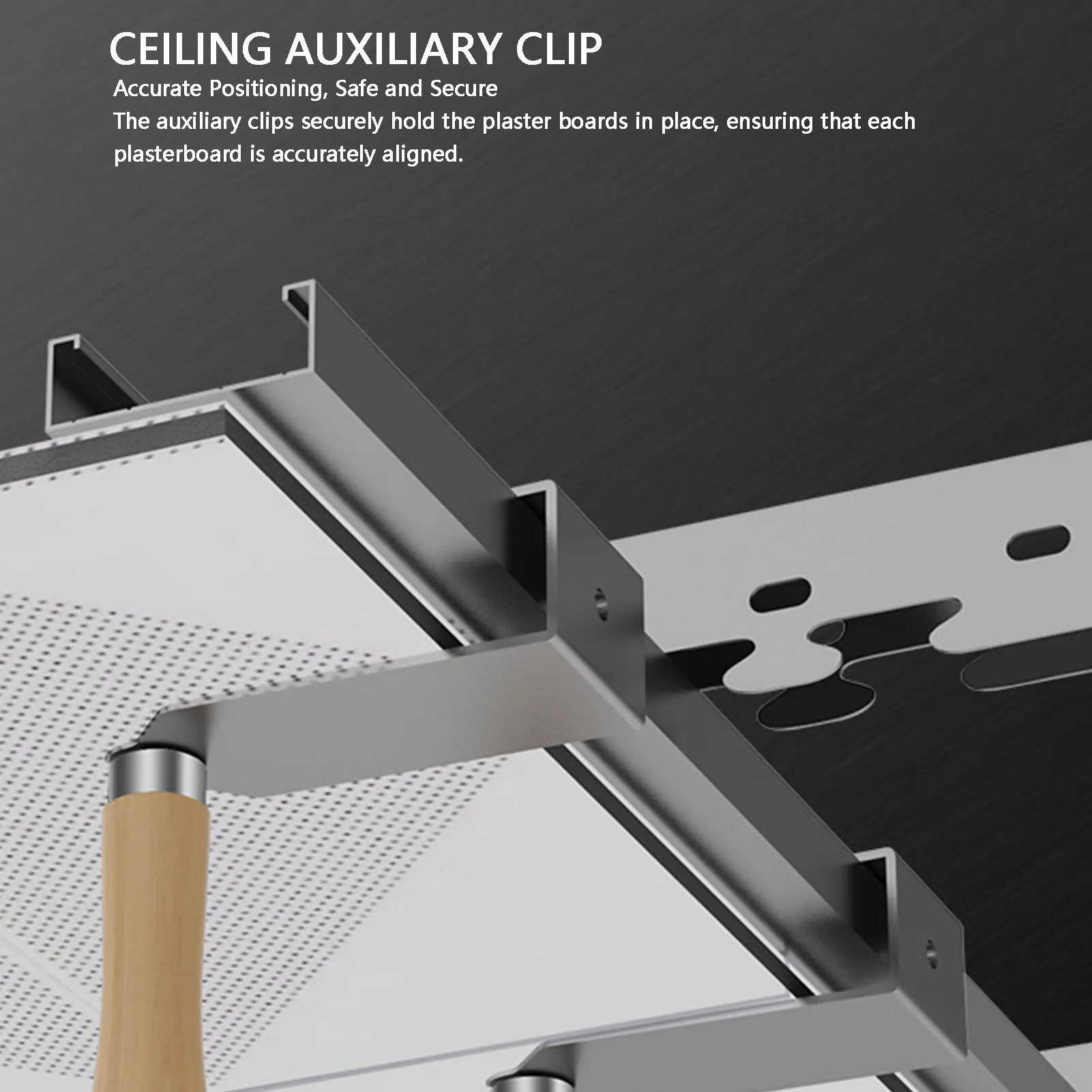 

Plasterboard Fixing Tool and Ceiling Auxiliary Clamp Set Woodworking Decoration Ceiling Auxiliary Tools